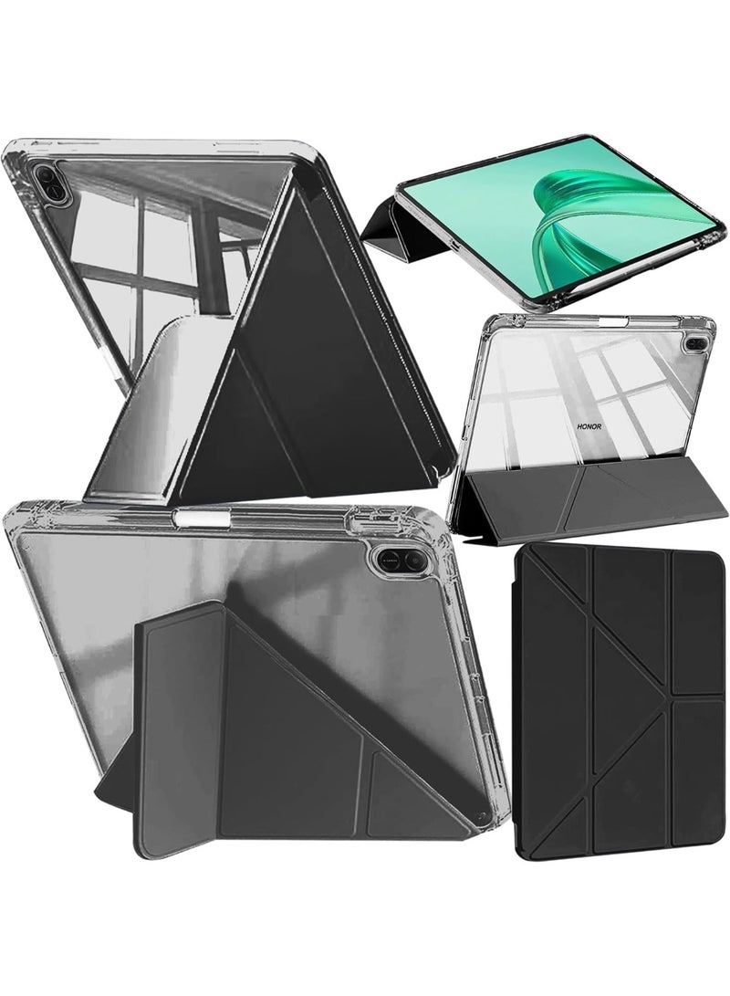 Fankalo حافظة تابلت لجهاز Honor Pad X8a بحجم 11 بوصة مع حامل قلم، غطاء خلفي شفاف مضاد للصدمات، حامل ثلاثي الأبعاد على شكل Y 6 في 1 - Image 1